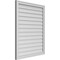 Ekena Millwork Vertical Surface Mount PVC Gable Vnt: Non-Functional, w/2"W x 1-1/2"H, Brickmould Frame, 32"W x 40"H GVPVE32X4002SN - alternate 2
